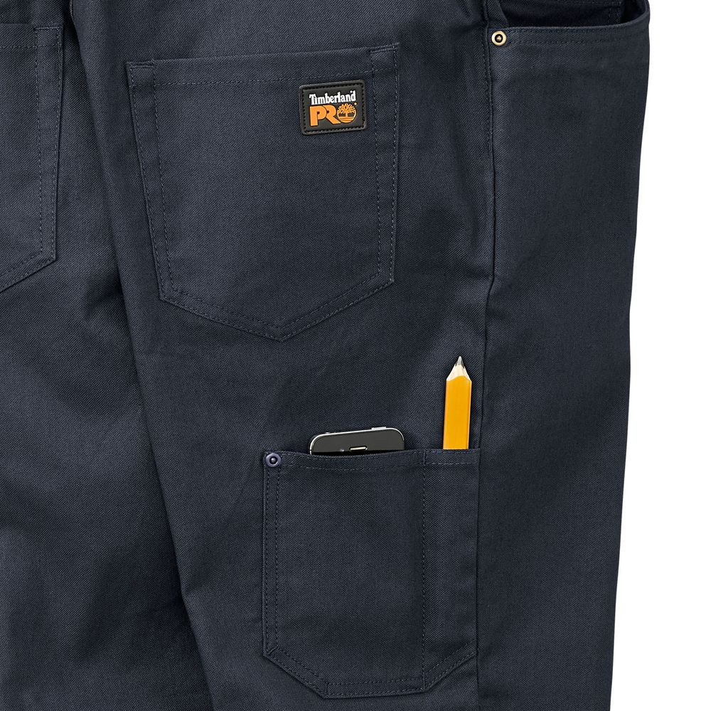 Timberland Mens Pants PRO® Gridflex Basic Canvas Work - Navy - India XO3926701